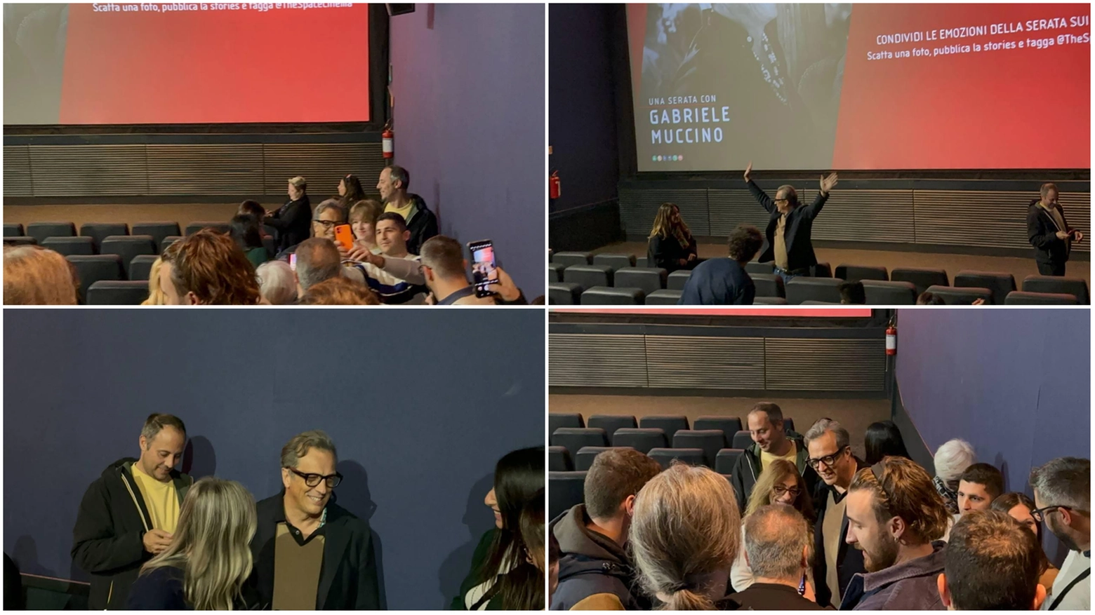 Bologna: sala del cinema gremita per l’incontro con il regista, foto con i fan. Il vincitore del David di Donatello ha raccontato il processo di realizzazione del film: “La peculiarità è che è girato in due lingue”