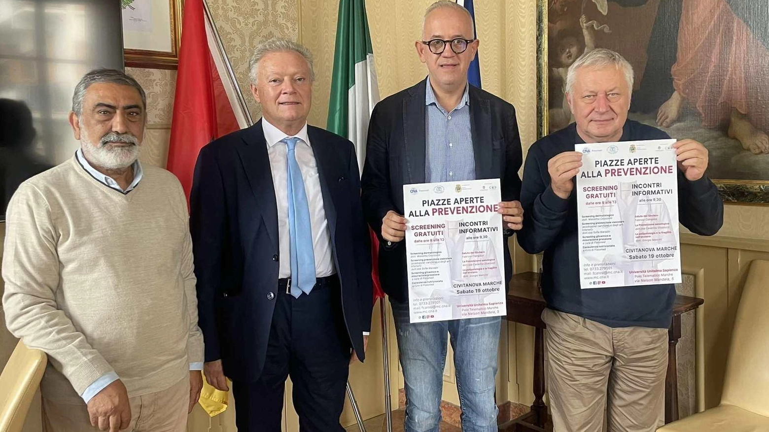 "Piazze aperte alla prevenzione". Esami gratuiti con Cna Pensionati