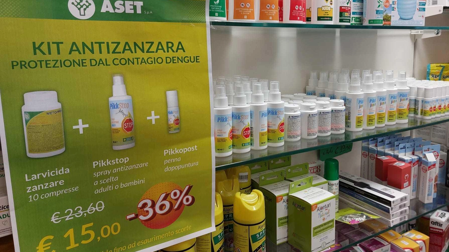 Pasticche larvicide e spray alla calendula o menta piperita  . Da oggi il kit anti-zanzara in vendita nelle farmacie comunali