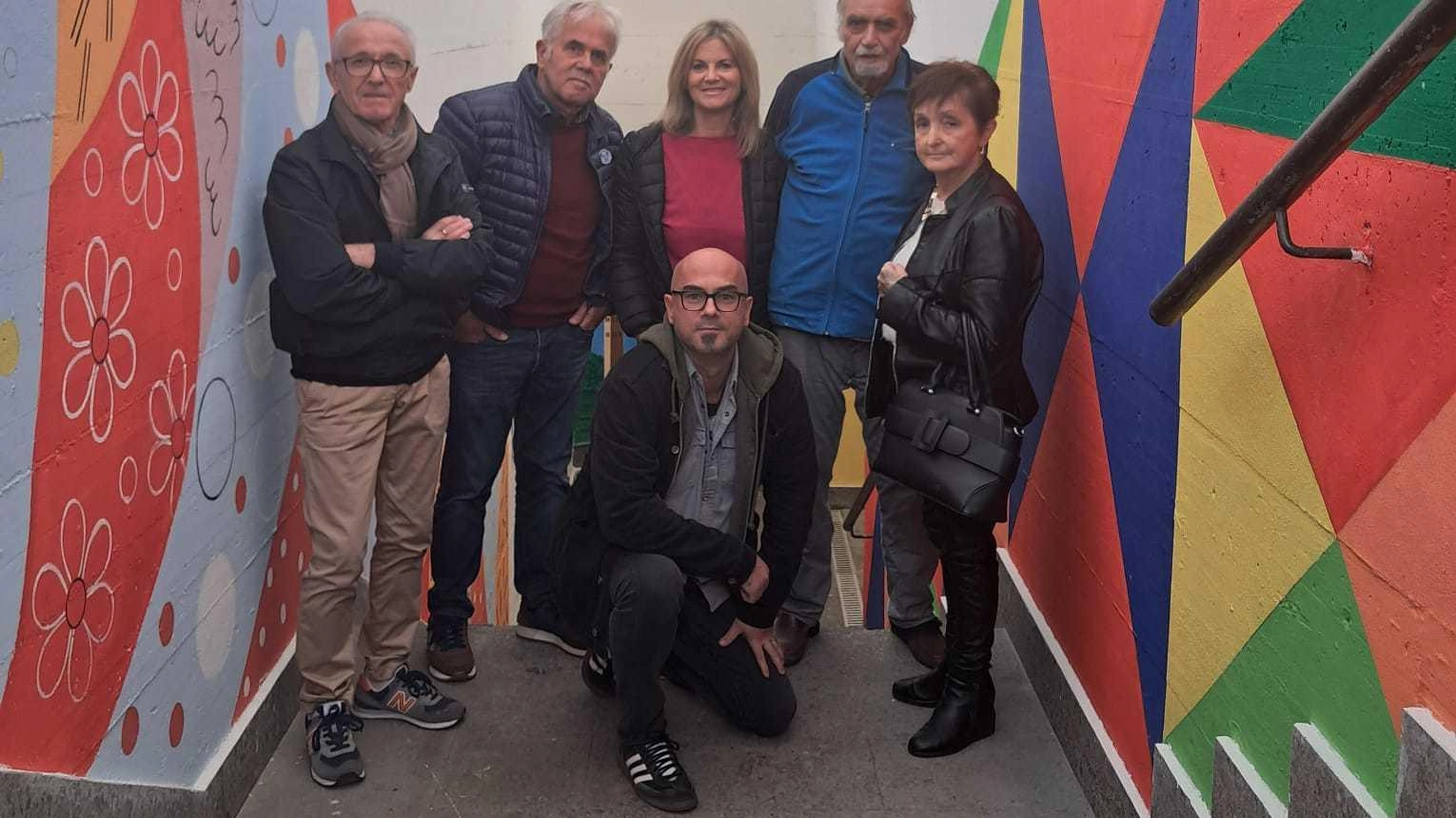 Inaugurato il murales nel sottopasso di Godo