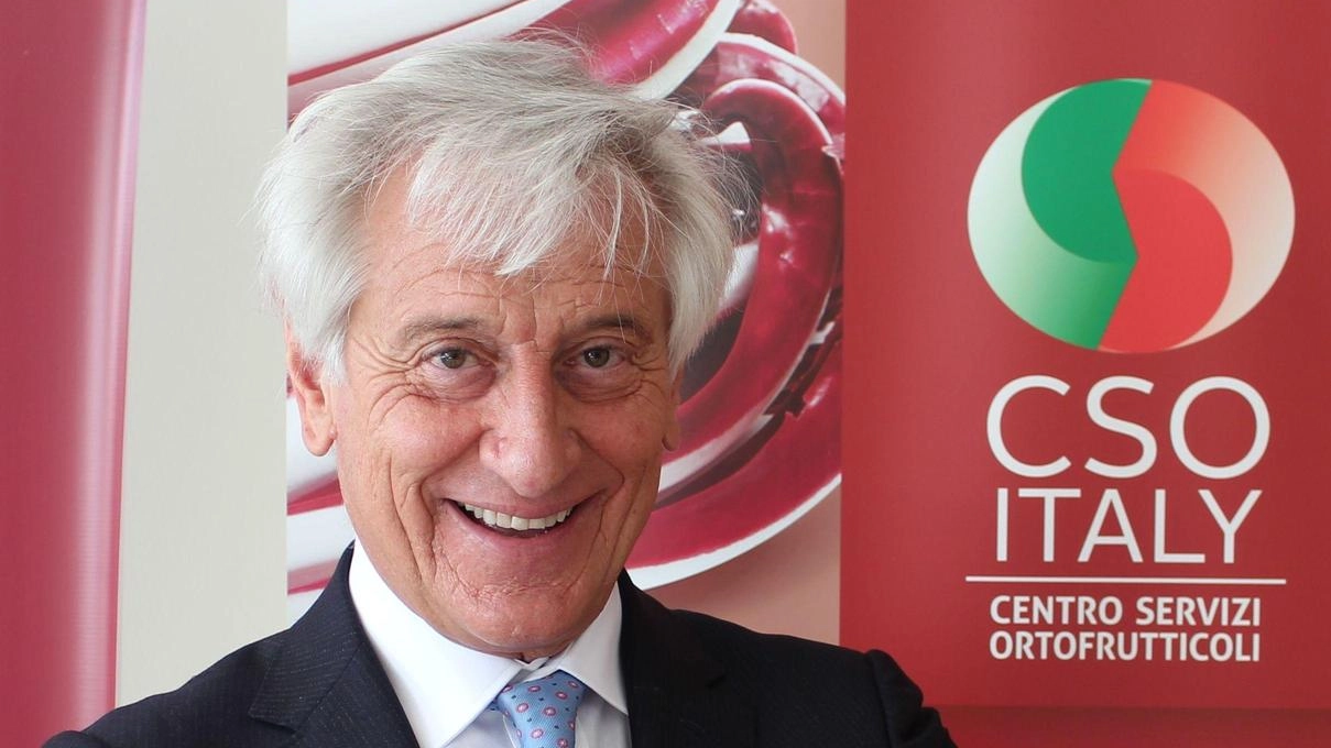 Paolo Bruni, presidente di Cso, Centro servizi ortofrutticoli di Ferrara, organismo che raccoglie 70 produttori