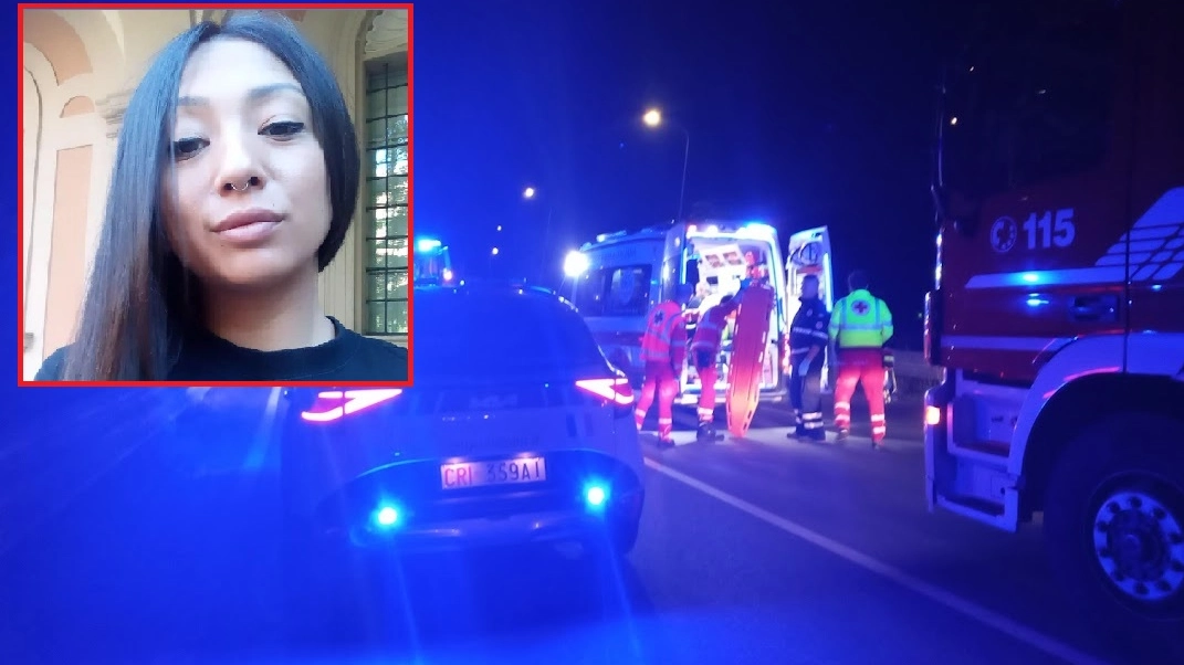 L'incidente di sabato sera a Scandiano e nel riquadro la 33enne Giulia Zanardi