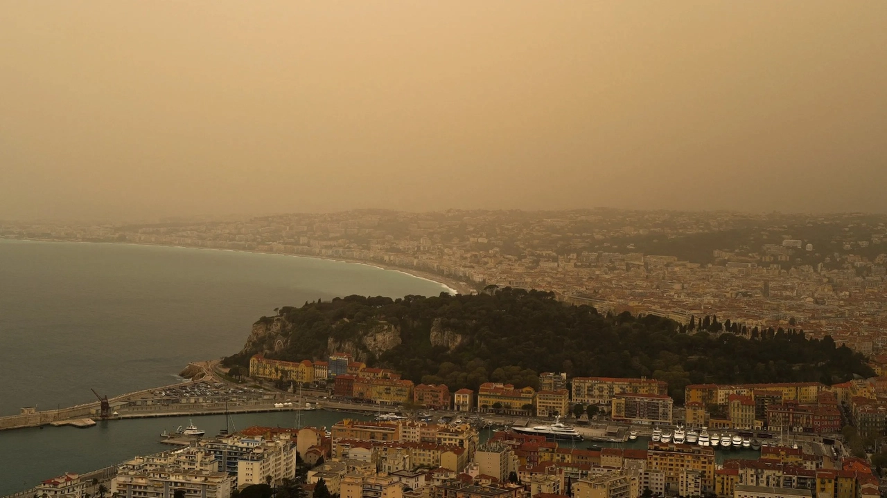 Il cielo tra Nizza e Riviera di Ponente