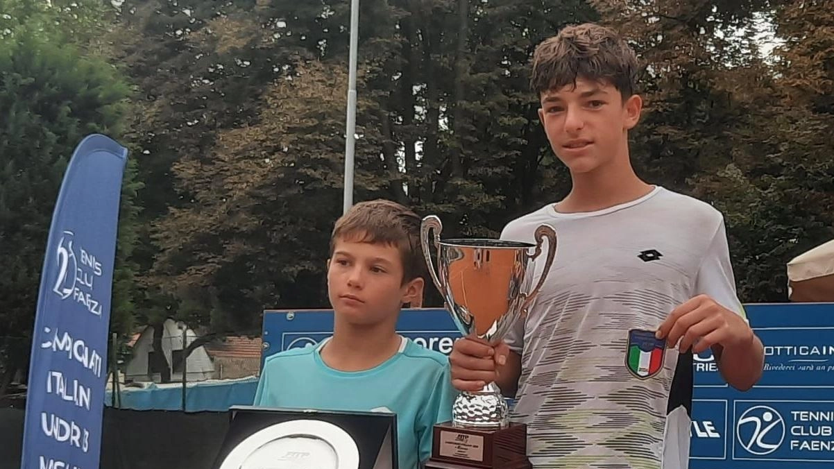 La premiazione del campione italiano under 13, Alessandro Fronza