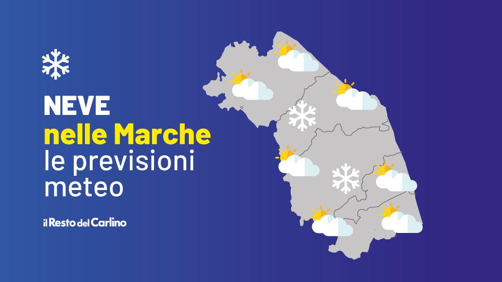 Neve e freddo polare nelle Marche, dove e quando: le previsioni meteo