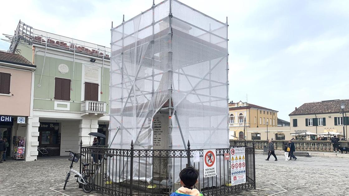 Nuovo look per il monumento a Garibaldi