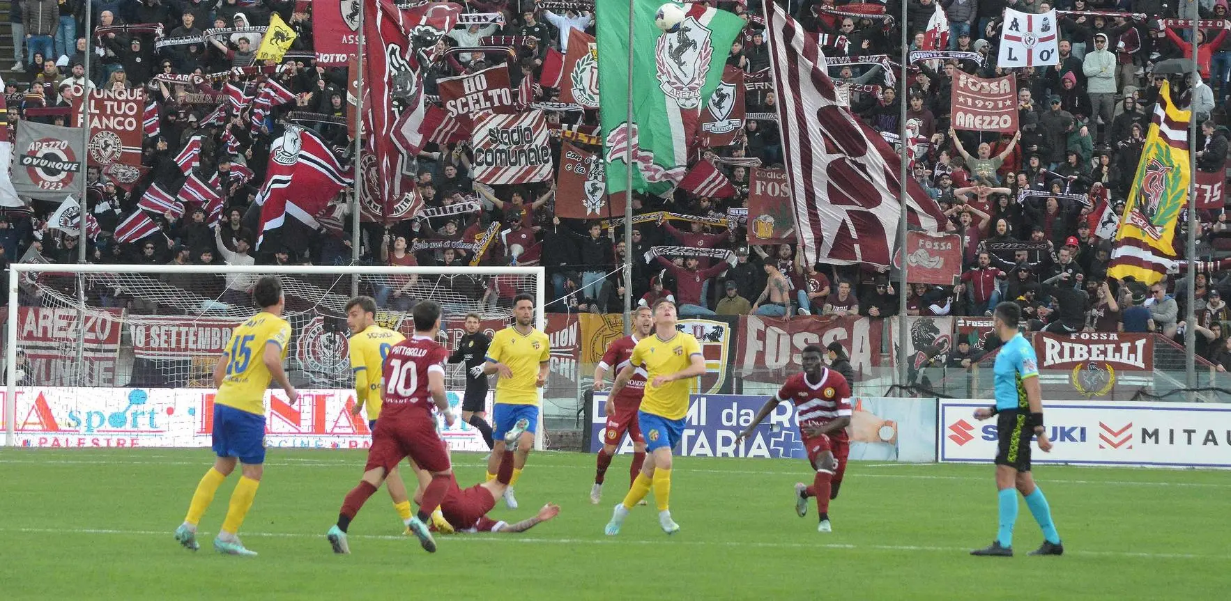 La Fermana cade anche ad Arezzo. E speranze di salvezza al lumicino