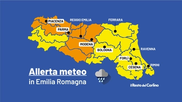 L’allerta meteo in Emilia Romagna passa da rossa ad arancione: le zone a rischio