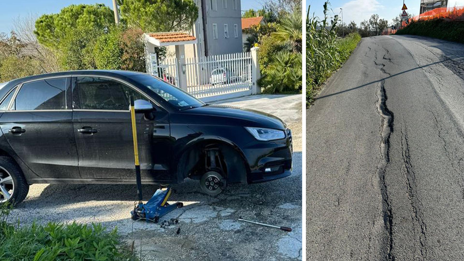 Ancona, la strada horror del Barcaglione: “Buche enormi, fioccano le cause”