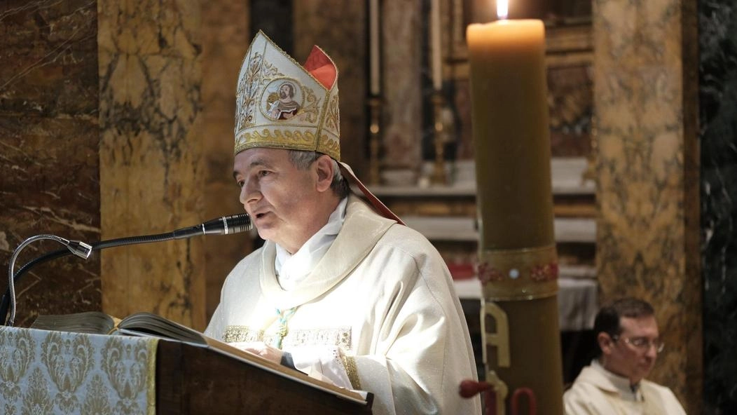 Monsignor Livio Corazza, vescovo della diocesi di Forlì-Bertinoro (Frasca)