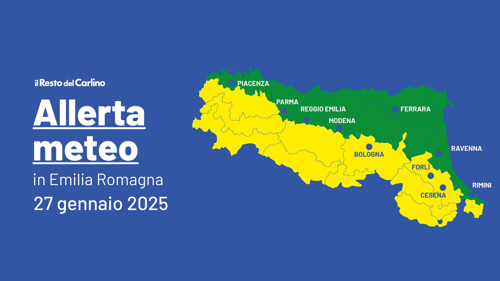 Neve e allerta gialla in Emilia Romagna: le previsioni meteo di inizio settimana