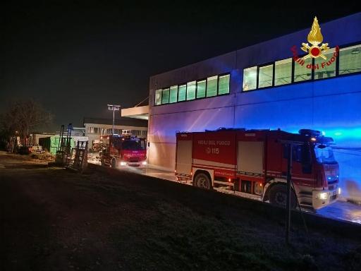 Bertinoro, incendio all