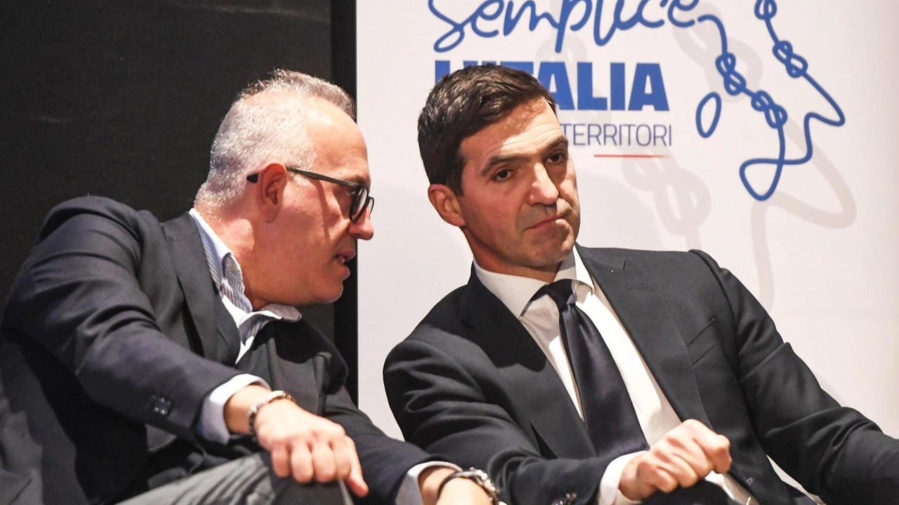 Il sindaco Fabrizio Ciarapica e il presidente della Regione Francesco Acquaroli