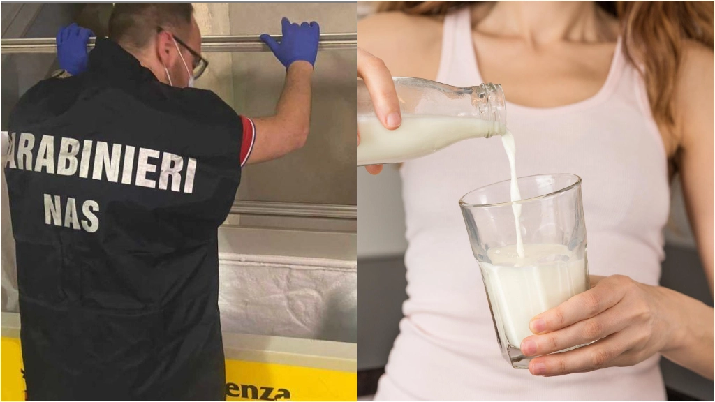 Latte adulterato, inchiesta nelle Marche. A sinistra i Nas in azione