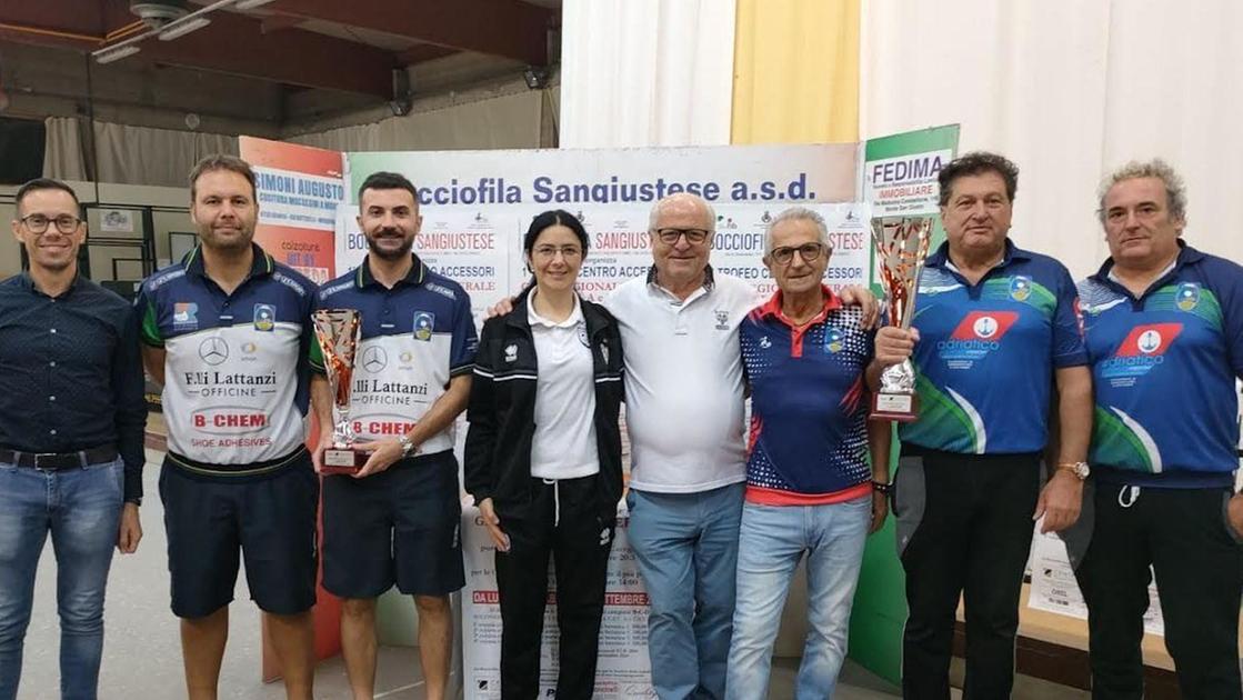 Bocce, Trofeo Centro Accessori. Il successo va a Bonfigli e Renzi