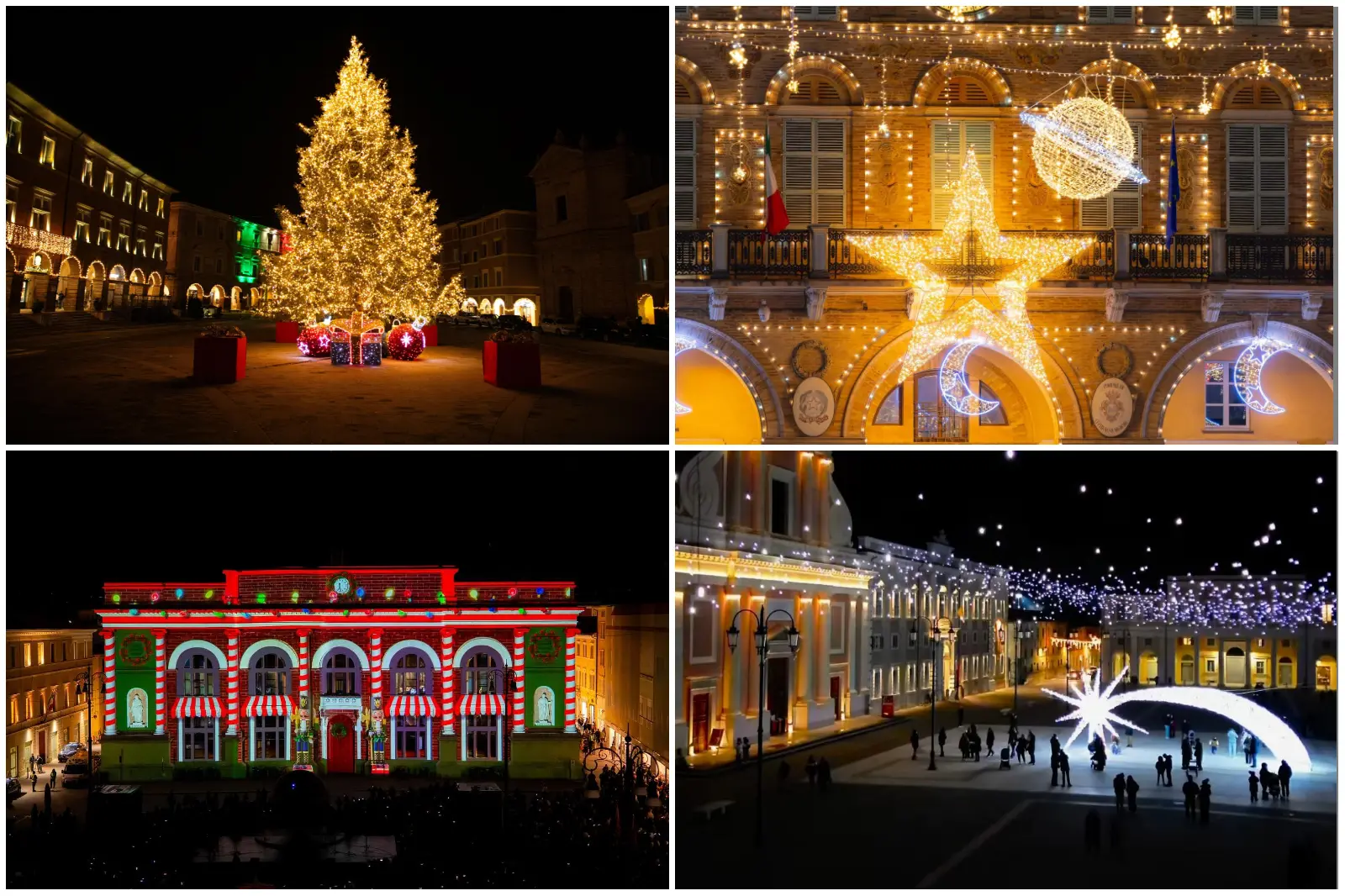 La magia del Natale illumina le piazze delle Marche: le foto più belle