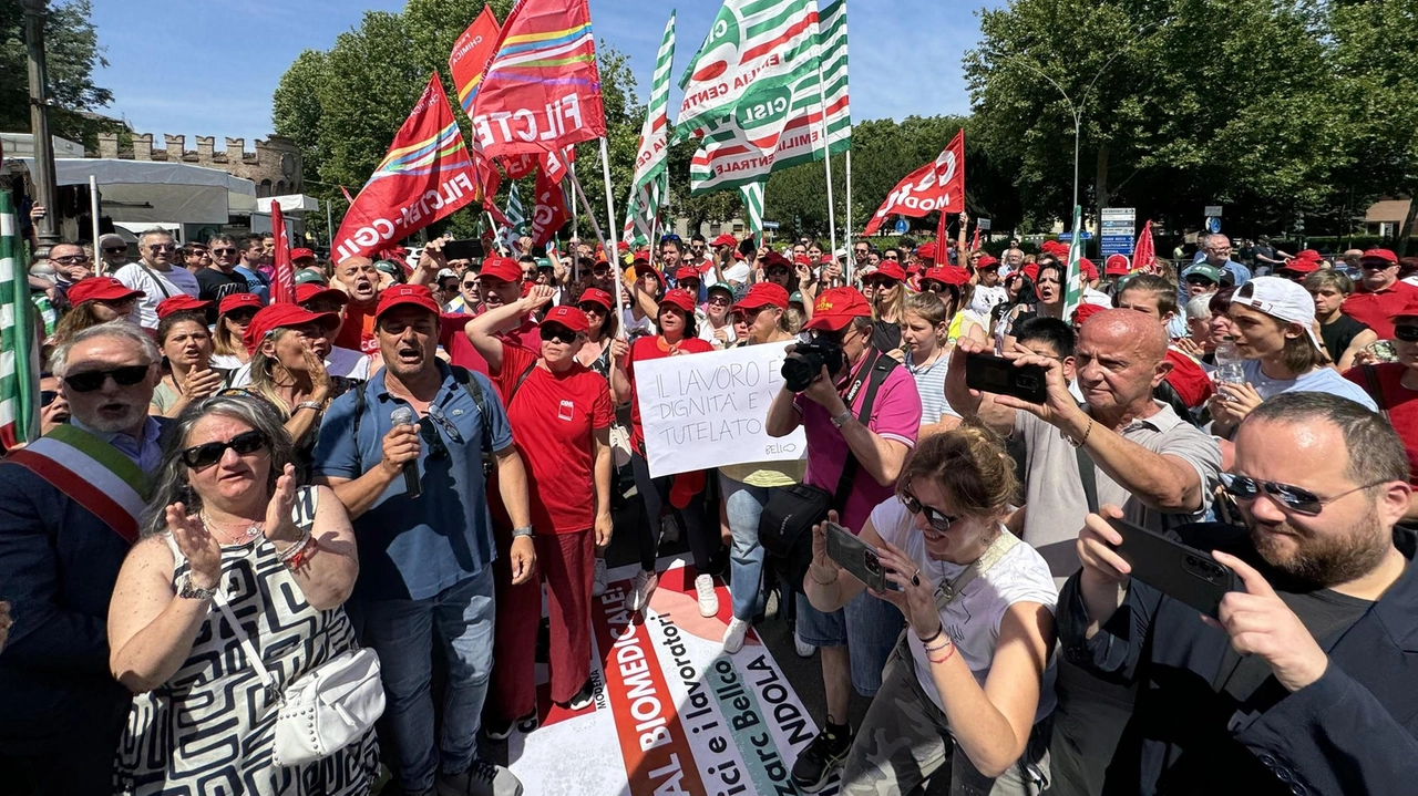 Una foto di quest’estate durante lo sciopero dei lavoratori