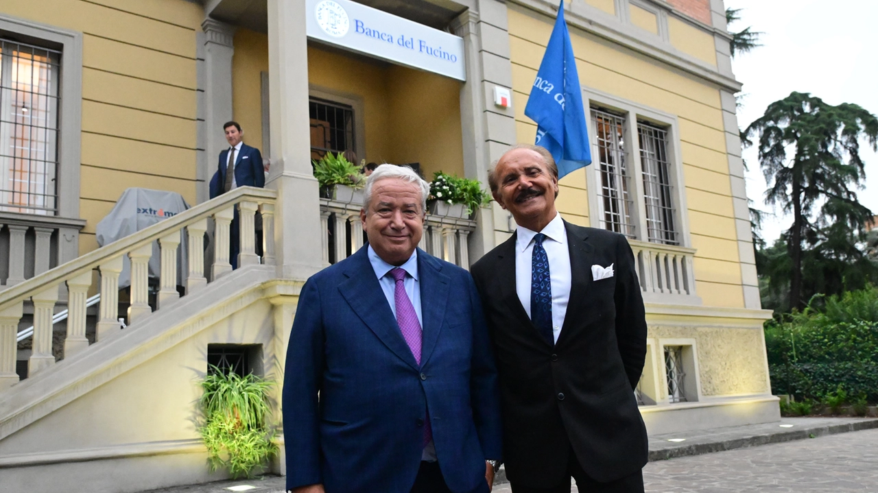 Inaugurazione Banca del Fucino a Bologna: Francesco Maiolini e Mauro Masi (Foto Schicchi)