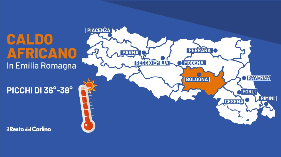 Caldo africano in Emilia-Romagna: bollino arancione a Bologna per martedì 9 luglio e mercoledì 10 luglio