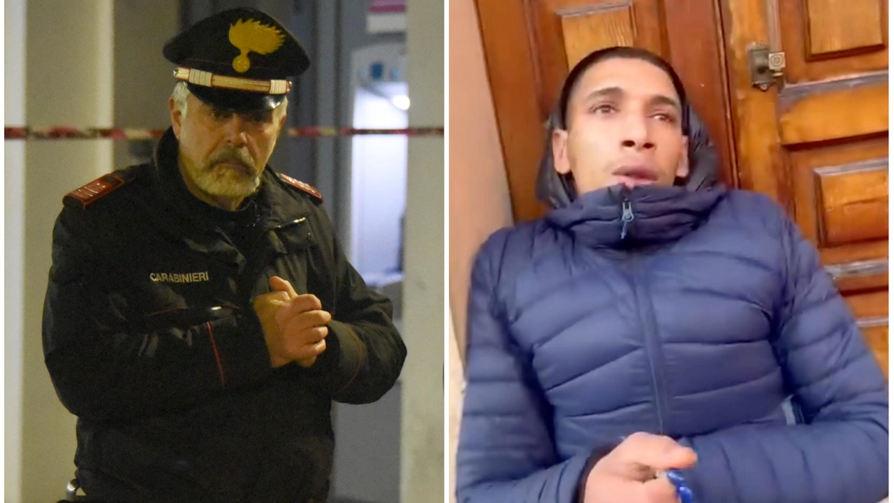 Il comandante Luciano Masini è indagato dopo i fatti di Capodanno e a destra Muhammad Sitta, il 23enne egiziano ucciso a Villa Verucchio, in un video risalente al pomeriggio del 31 dicembre