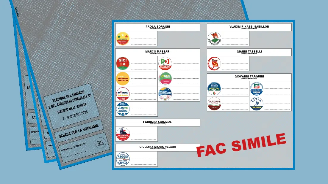 Elezioni Comunali Reggio Emilia: Guida Al Voto E Fac Simile Della Scheda