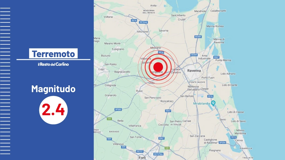 Terremoto oggi in Emilia Romagna: scossa a Ravenna