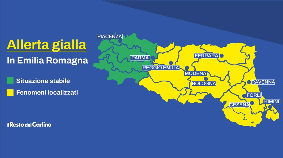 Una nuova allerta meteo per temporali prevista per la giornata di sabato 17 agosto in Emilia Romagna