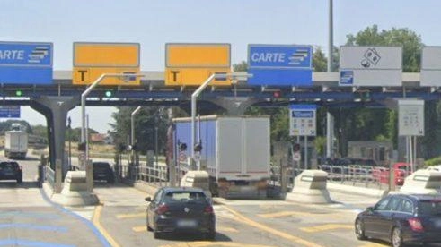 Il casello autostradale di Rimini-Sud