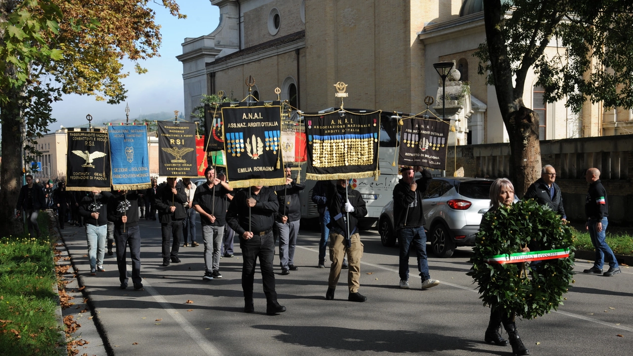 I nostalgici al 102° anniversario della Marcia su Roma (Foto Frasca)