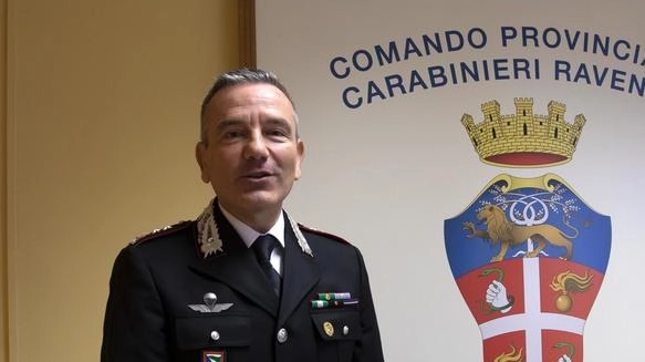 Il colonnello Andrea Lachi, comandante della compagna dei carabinieri di ravenna