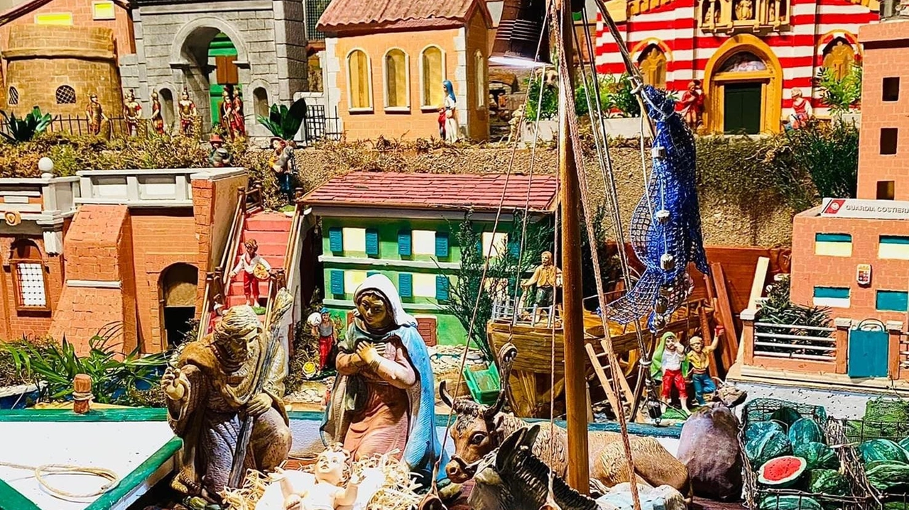 Un’immagine del presepe marinaro