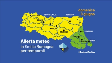 Allerta meteo in Emilia Romagna: temporali forti con grandine in arrivo