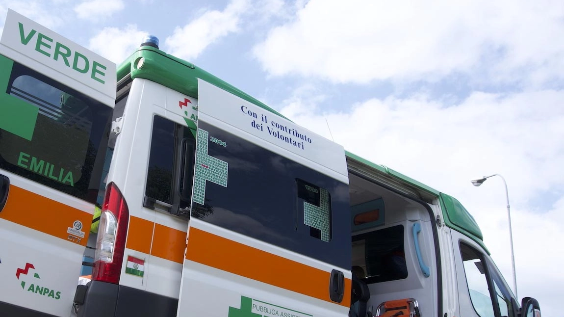 Un'ambulanza della Croce verde