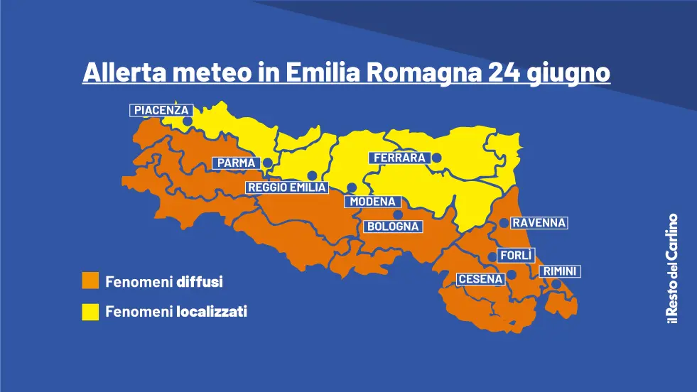 Emilia Romagna Nella Morsa Del Maltempo: Allerta Meteo Arancione Per ...