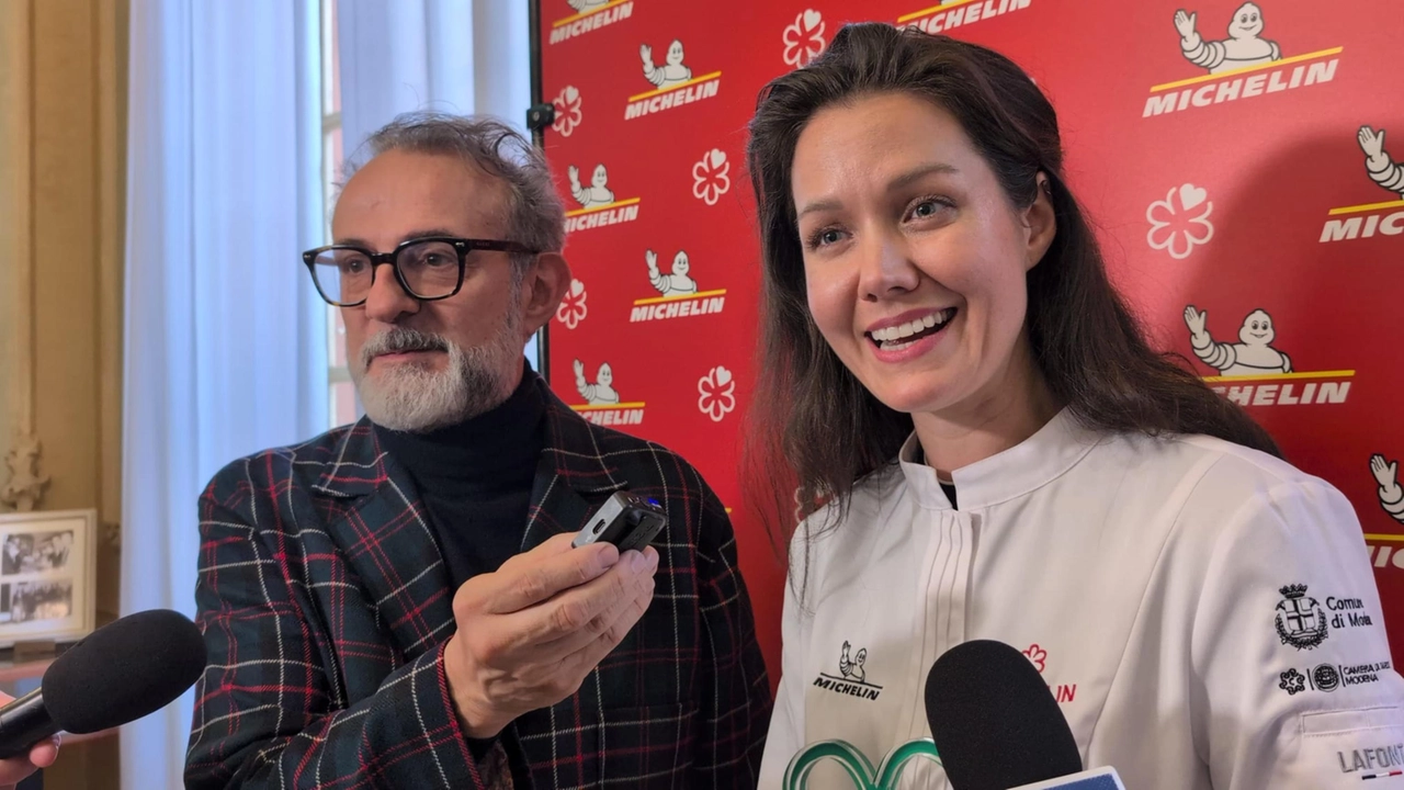 Massimo Bottura con Jessica Rosval, chef de Al Gatto Verde di Modena