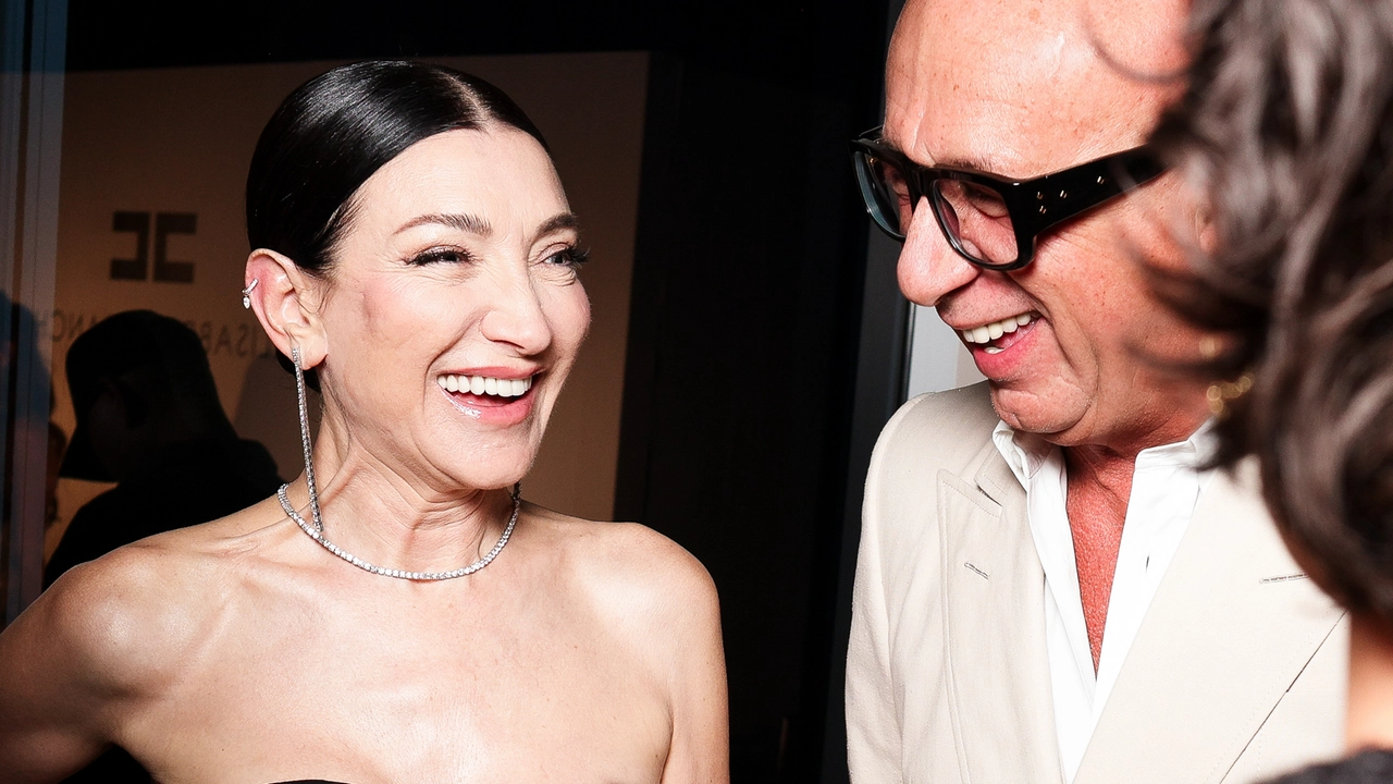 Elisabetta Franchi e Marco Bizzarri all'evento