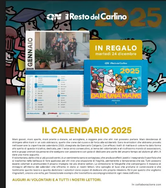 Il calendario, mesi e storie che scaldano il cuore