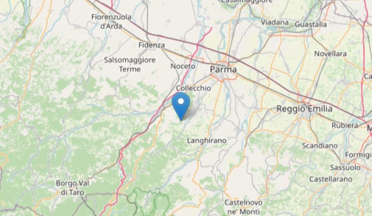 Terremoto oggi Parma, trema la terra nella notte