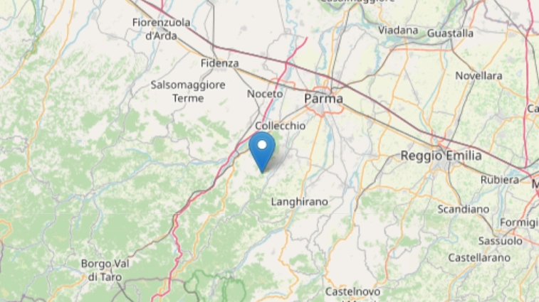 Terremoto oggi in provincia di Parma