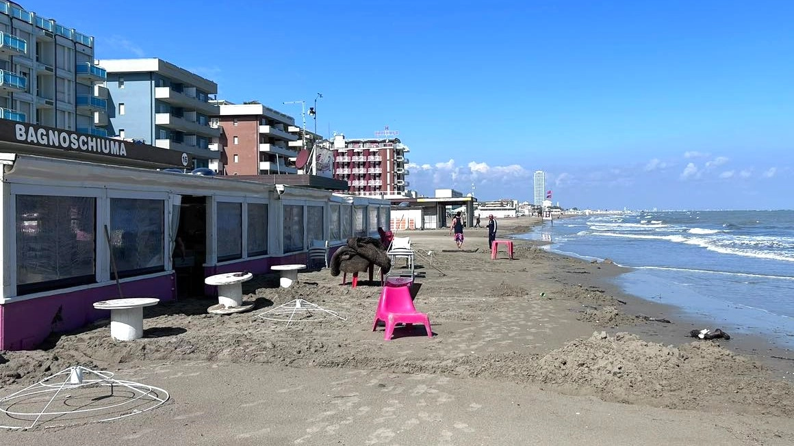 Erosione sulla spiaggia di Valverde