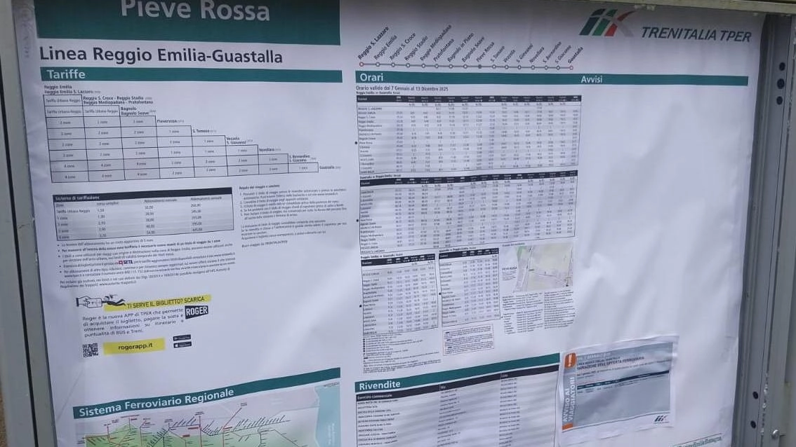 I nuovi orari della stazione Pieve Rossa di Bagnolo