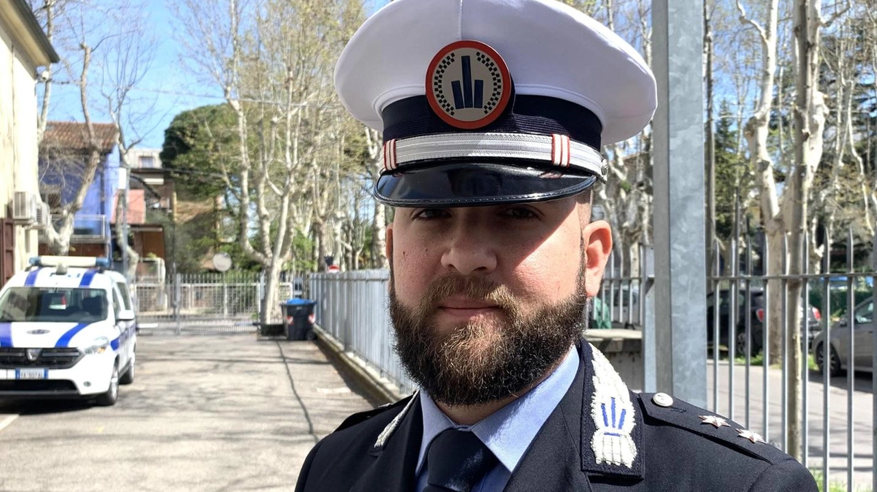 Il comandante Alessio Rizzo della Polizia locale di Cesenatico