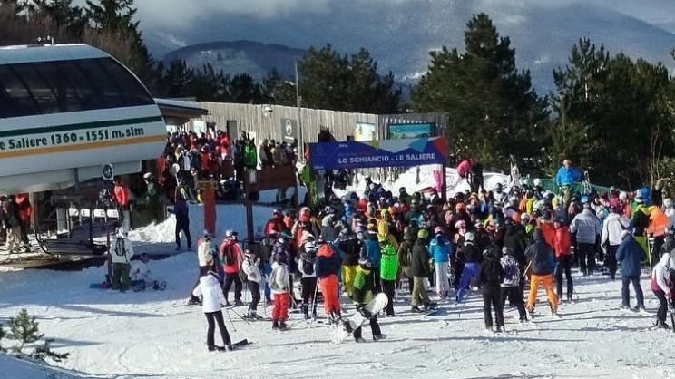 A Frontignano sono tornati tantissimi sciatori