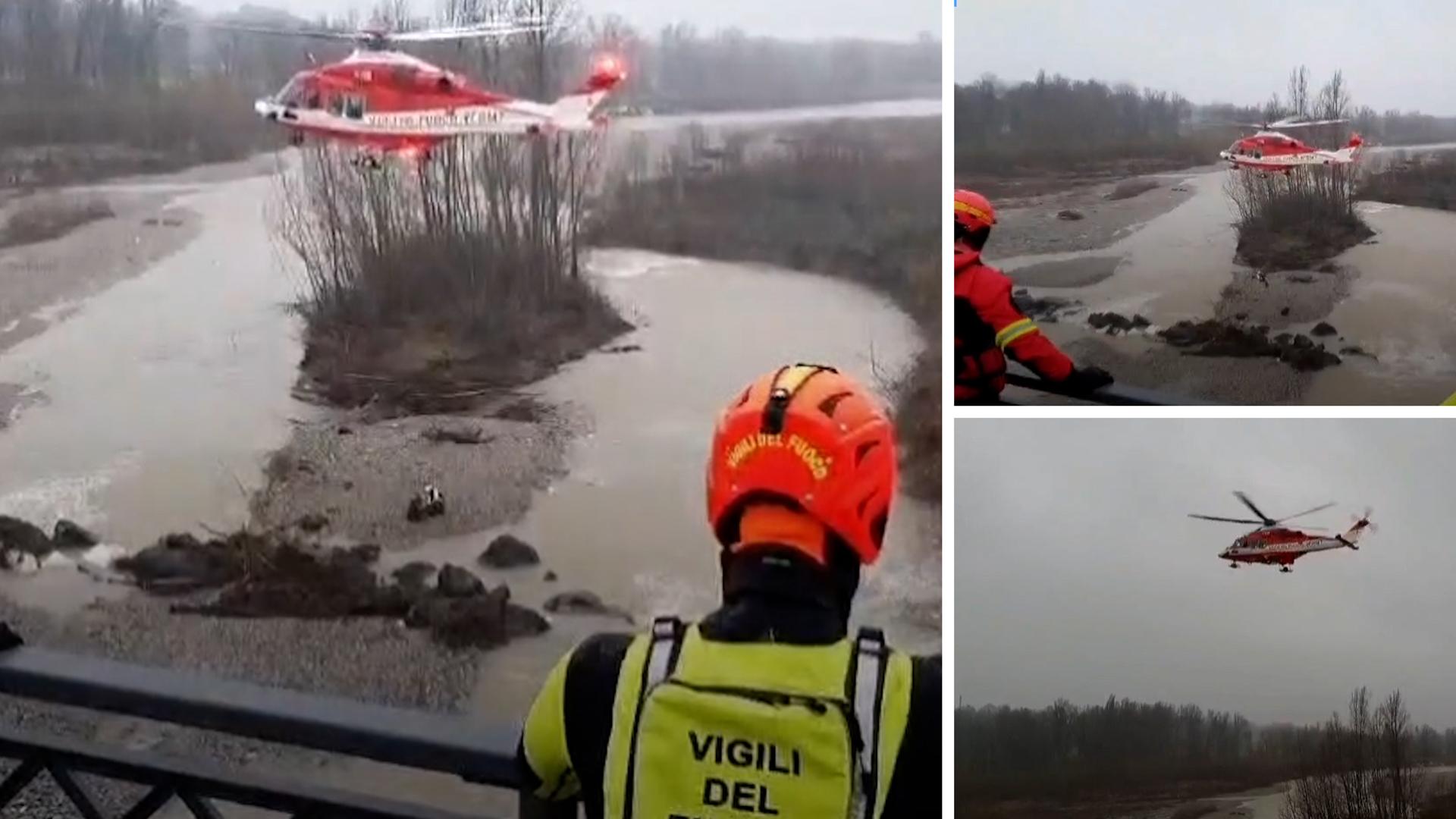 Vuole farsi un selfie, resta bloccata nel greto del fiume Enza: salvata con l’elicottero