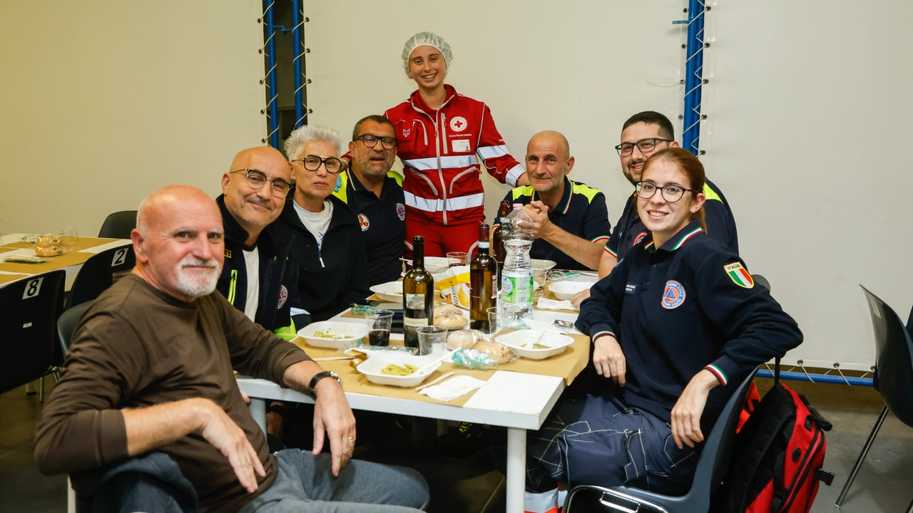 La cena conviviale al Paladozza