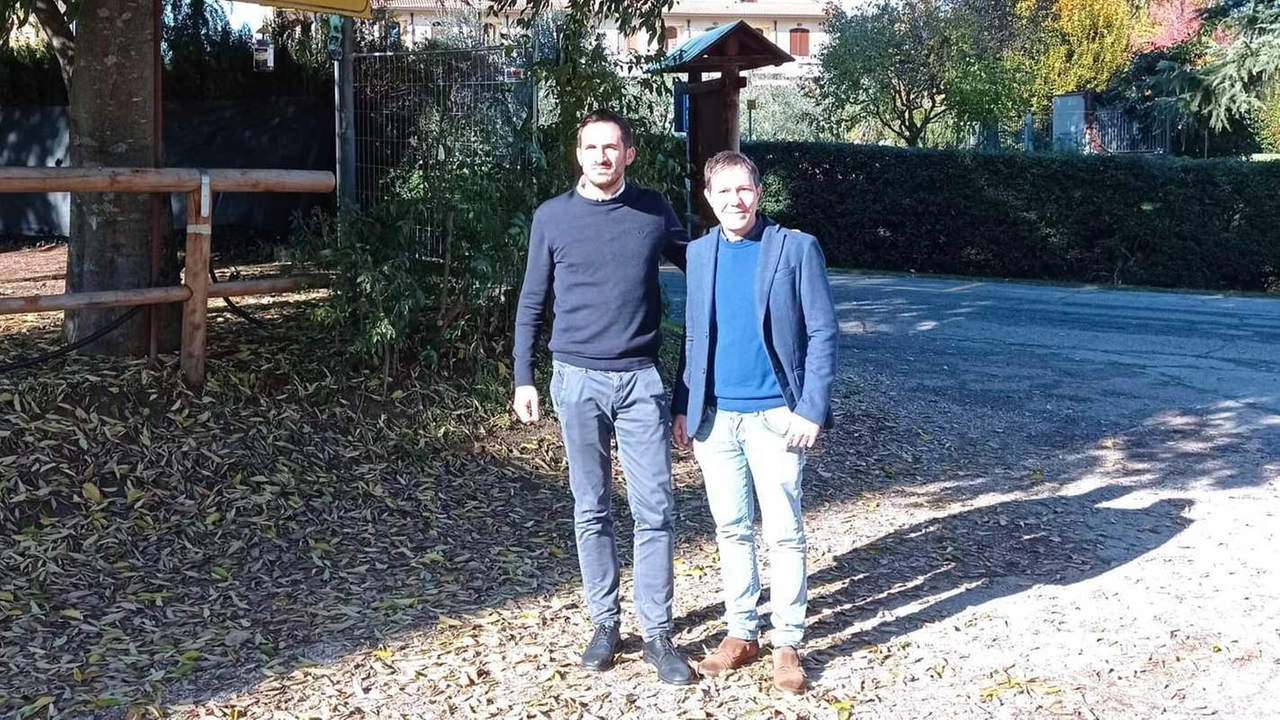 Da sinistra, il presidente della provincia Enzo Lattuca con il sindaco Francesco Billi