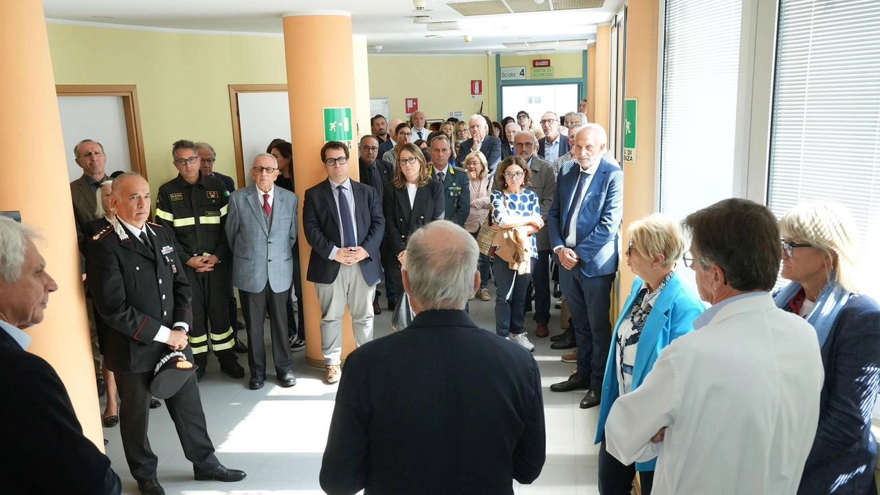 L’inaugurazione del reparto. a Villa Verde