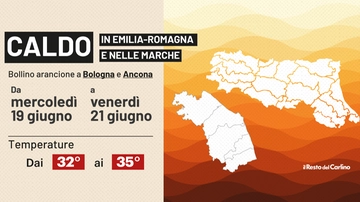 Caldo afoso in Emilia Romagna e Marche: dove è previsto il bollino arancione