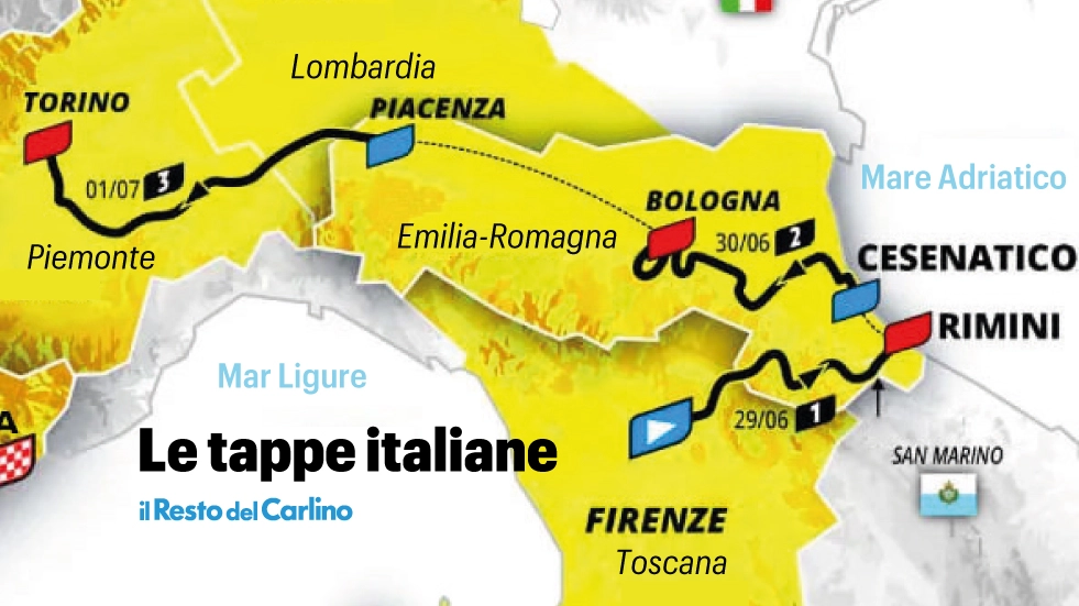 Le tappe italiane del Tour de France: Emilia Romagna protagonista