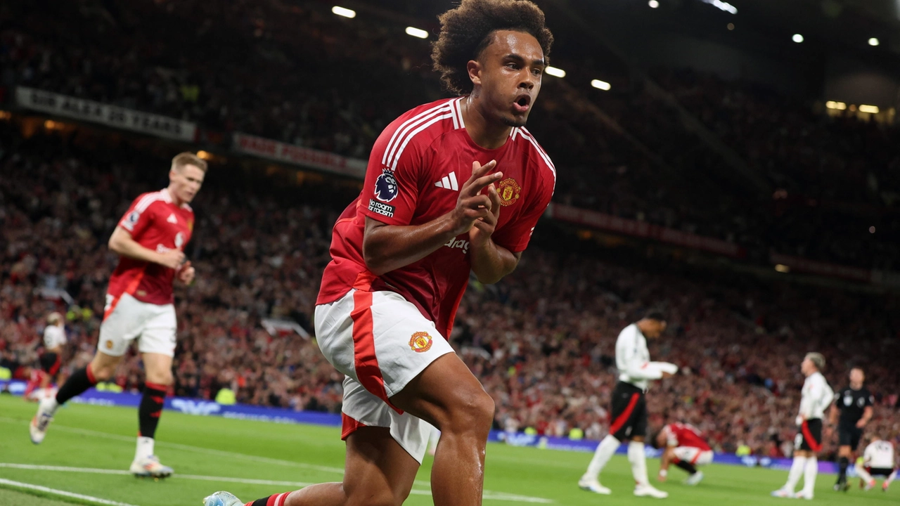 Joshua Zirkzee subito in gol con il Manchester United: 1-0 contro il Fulham all'87esimo